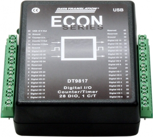 DT9817-R Low Cost USB Digital I/O Module; 16 DIO, 500V isolation