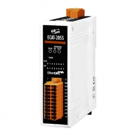 ECAT-2055 EtherCAT SubDevice I/O Module with Isolated 8-ch DI and 8-ch DO