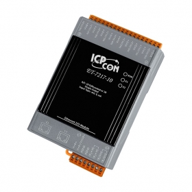 ET-7217-10 Ethernet I/O Module with 2-port Ethernet Switch and 10/20-ch AI