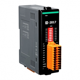 M-2017 8-channel Isolated Analog Input Module with High Voltage Protection (ModbusRTU)