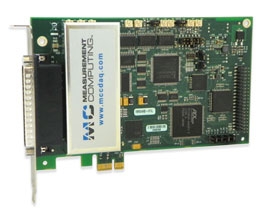 PCIe-DAS1602/16  16-Channel, 16-Bit, 100 kS/s Multifunction PCI Express Board