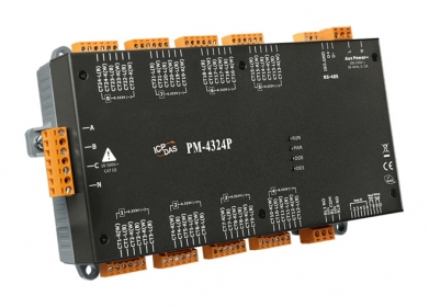 PM-4324P  Modbus RTU, Multi-Channel Power Meter (for 333mV CT's)