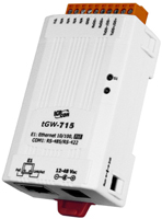 tGW-715i  Isolated Modbus TCP to Modbus RTU/ASCII gateway (1xRS422/RS485)
