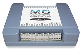 USB-202 12-Bit, 100 kS/s, Two Analog Outputs