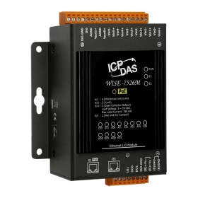 WISE-7526M Intelligent MQTT I/O Module with 6-ch AI, 2-ch AO, 2-ch DI, 2-ch DO and 2-port Ethernet Switch